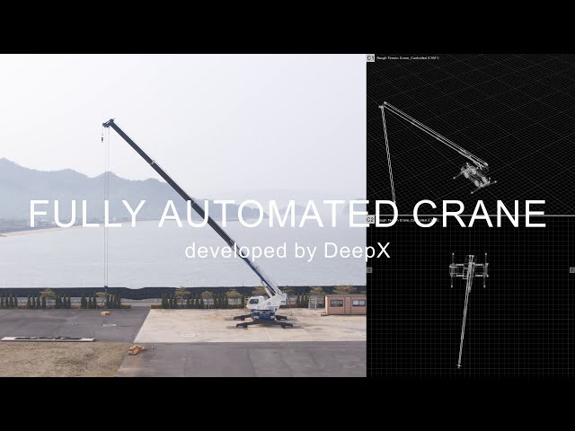 Demonstration movie of crane automation technology jointly developed by DeepX and Tadano