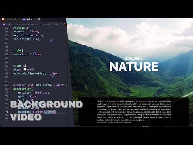 Dev Room 404 - Playing Video Background Page - Silent Coding