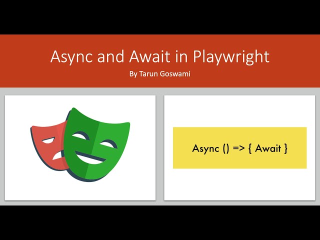Playwright Async Await