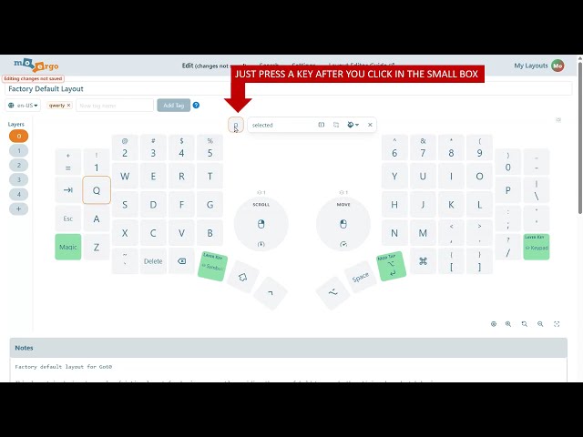 Layout Editor Secrets - quick demo of some cool new features (Glove80 and Go60)  #moergo_community