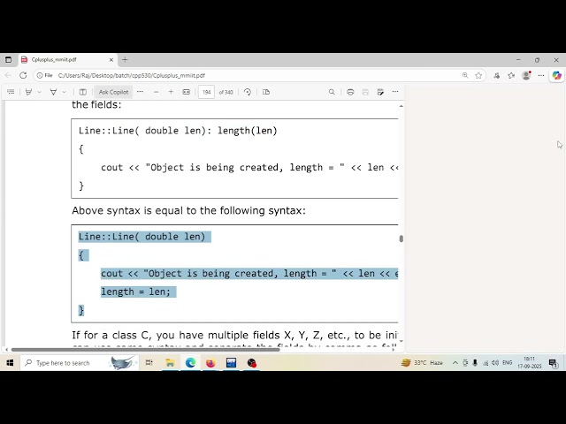 C++ Class 23 class object oops part-2