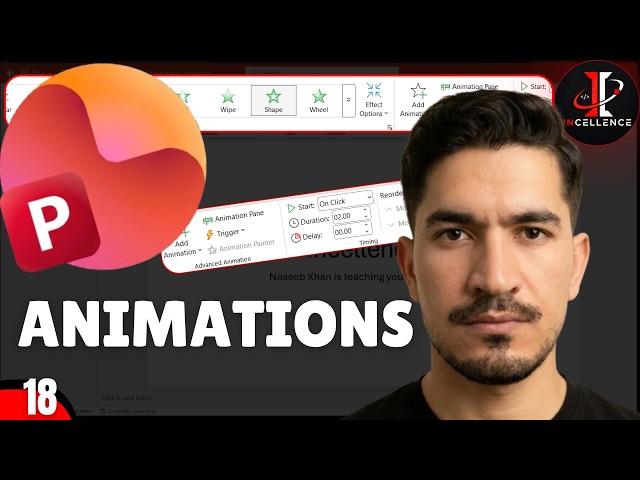Microsoft PowerPoint Course Lecture 18 | PowerPoint Animations full Tutorial | Incellence