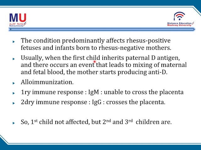 Lec  14 Hemolytic disease of the newborn HDN