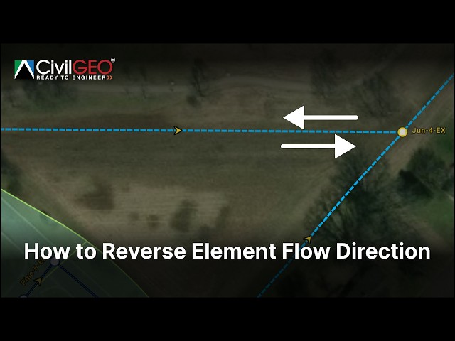 How to Reverse Element Flow Direction | CivilGEO