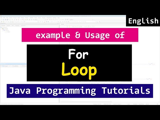 For Loop With Example in Java Programming - Video Tutorials For Beginners