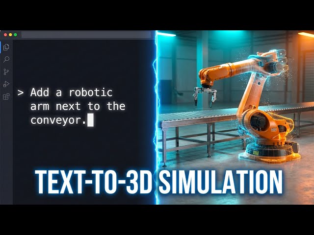 Prompt Driven 3D Industrial Simulation Studio Using React Three.js and FastAPI