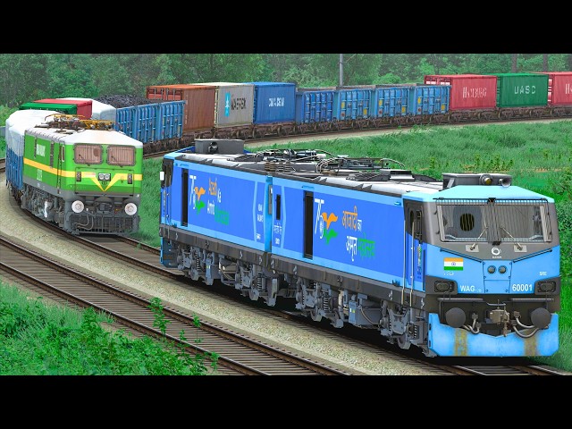 WAG9 to WAG12B FREIGHT TRAIN LOCO CHANGE | BUMPY RAILROAD | Train Simulator | Railwork | NTG GAMING