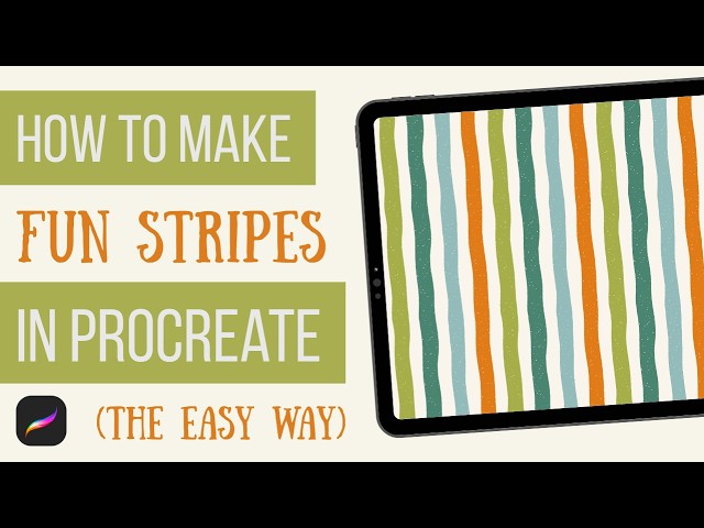 How to make a fun striped seamless pattern in Procreate