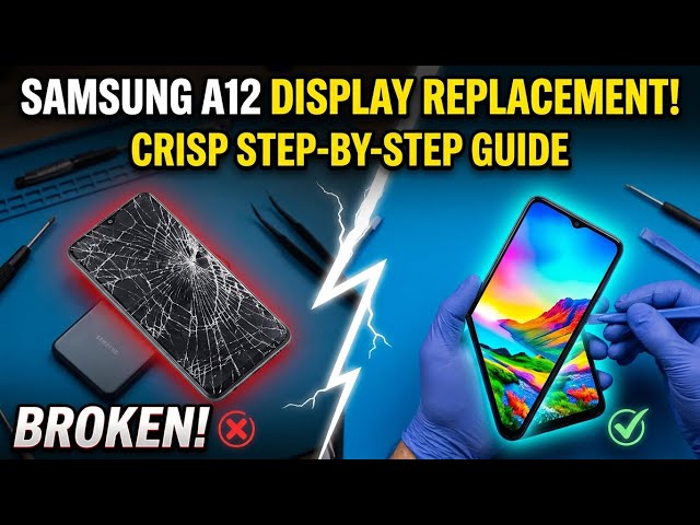 Samsung Galaxy A12 Display Replacement | Step-by-Step Screen Repair Guide