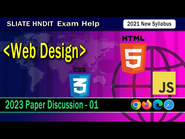 Web Design  | 2023 Paper Discussion | Part 01 | HNDIT | New Syllabus