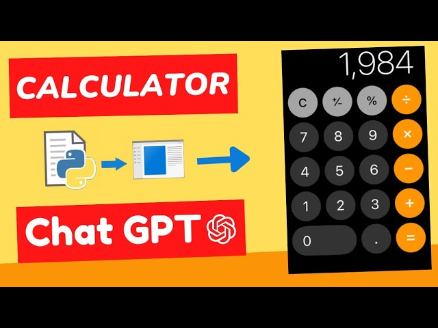 How I Created a Simple Python GUI Calculator and Turned It into an App with ChatGPT😍
