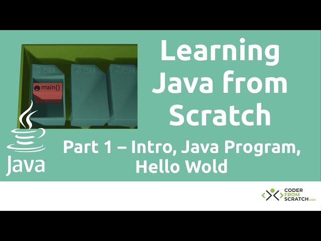 Learning Java From Scratch - Part 1 - Intro to Java Programming