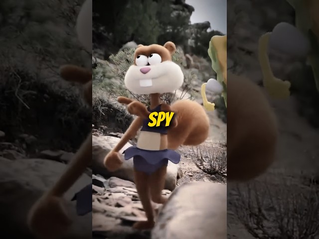 Sandy is CONFIRMED to be a SPY #spongebobsquarepants #savingbikinibottom #sandycheeks #netflix