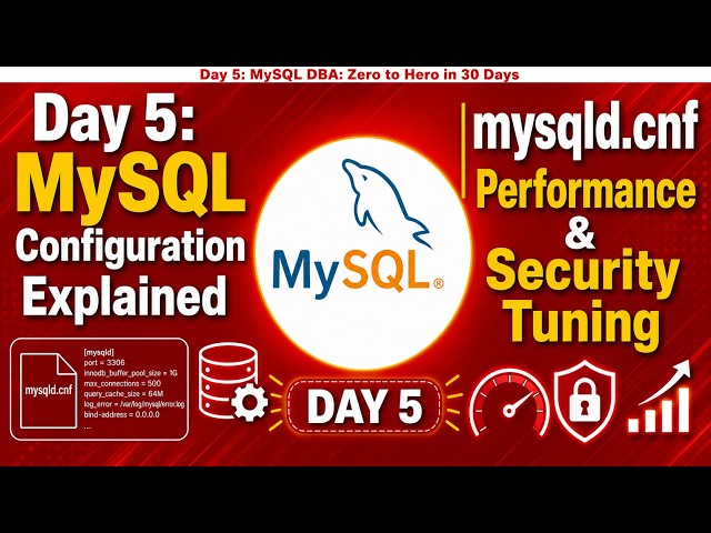 Day 5: MySQL Configuration Explained | mysqld.cnf Performance & Security Tuning #mysql #performance