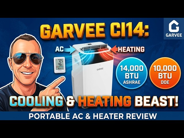 Garvee Portable AC Review — Real Cooling Test, Noise Test, Airflow Demo and DIY Install
