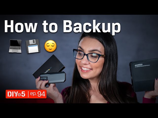 How Do You Backup Your Computer? 💻💾😌 DIY in 5 Ep 94