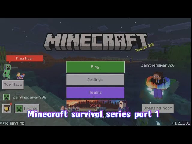 Minecraft survival series part -1 |A New Beginning