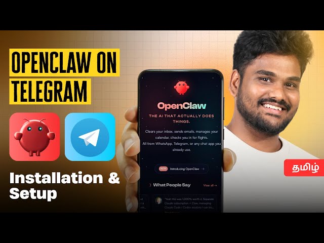 Install OpenClaw AI on Your system + Connect Telegram | ClawdBot Tutorial Tamil 2026