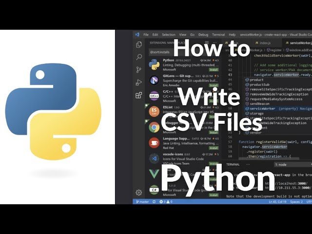 How to Write CSV Files in Python
