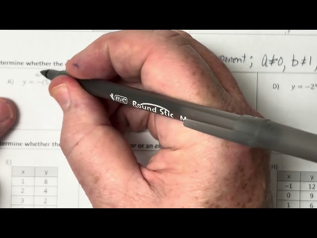 6-3A: Exponential Functions (Identify and Evaluate); Lesson Video