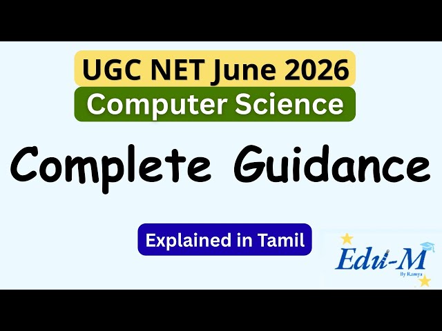 UGC NET |TNSET | Paper 2 Computer Science| 2026| Complete Syllabus Discussion  High Weightage Topics