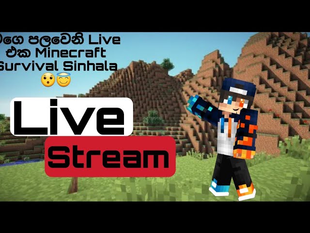 මගෙ පලවෙනි Live එක Minecraft Survival Sinhala Hungrybird