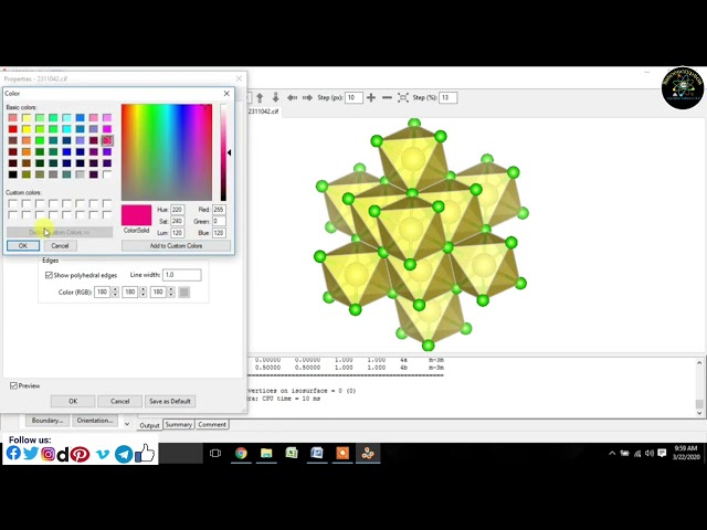 Full Tutorial on Open Database of Crystal Structure, open CIF File using VESTA Software