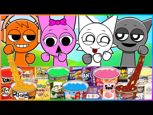 Incredibox Sprunki - COMPLETE EDITION Convenience Store  MUKBANG | Animation | ASMR