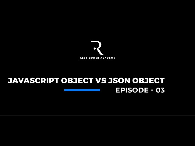 JavaScript Object vs JSON Object | Episode 3 | Explained Simply by Syed Imran Sir