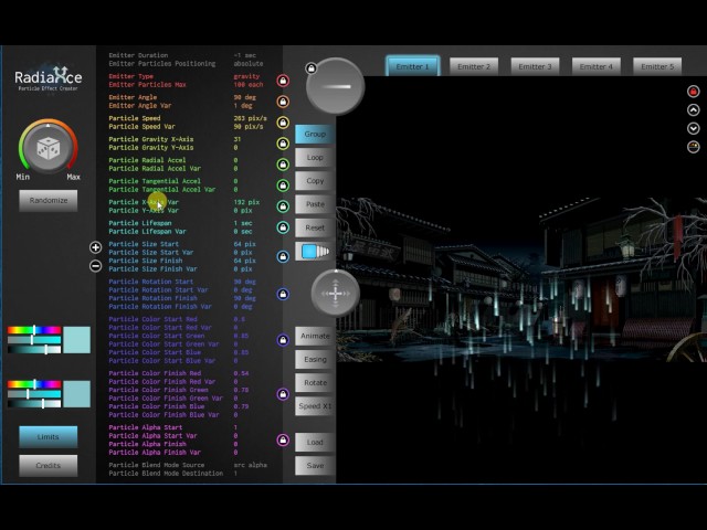 Radiance Particle Effect Creator - Rain Effect tutorial.