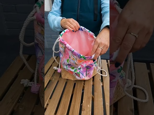 DIY Drawstring Backpack ✂️🧵