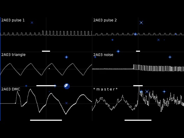 simple music played by my music engine (nes/famicom 2A03) [NES demo]
