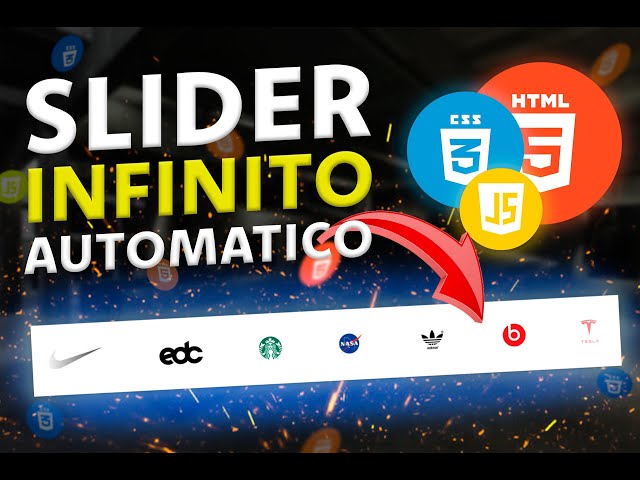 Como CREAR un SLIDER AUTOMÁTICO INFINITO RESPONSIVE de IMÁGENES con HTML, CSS y SOLO 2 LÍNEAS de JS