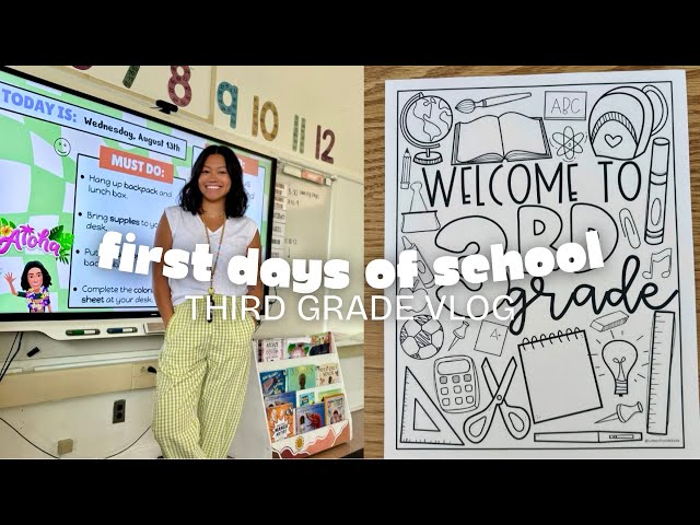 FIRST DAY OF SCHOOL | third grade teacher!! 📌📚✏️