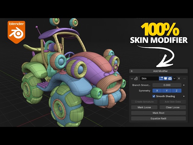 I Built a Complex 3D Car using ONLY 1 Modifier 🤯 (Blender Tutorial)