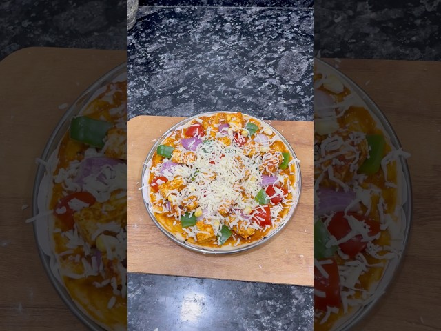 DELICIOUS Paneer Pizza | #paneerpizzarecipe #trending #shorts