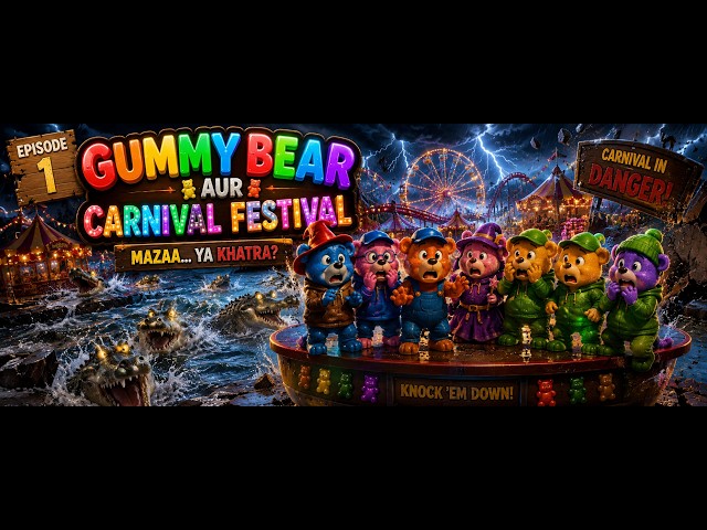 Gummy Bear Aur Carnival Festival | Hindi Cartoon Adventure Story #kidscartoon#kidsvideo#fun#trending