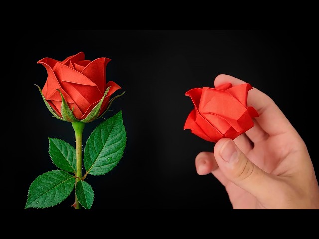 How to Fold an Origami Kawasaki Rose - Simplified Method