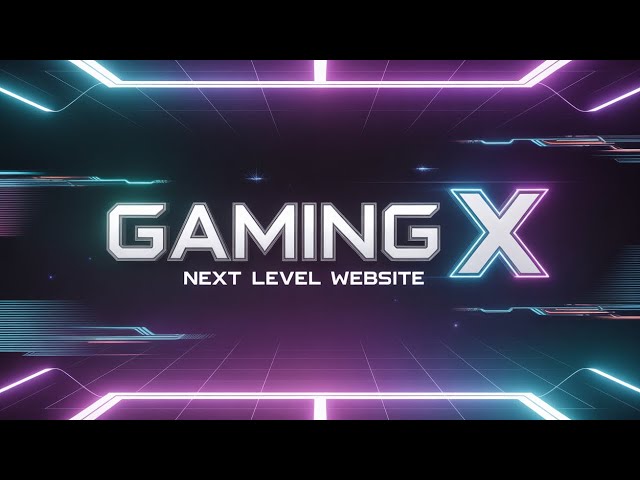 Next-Level Gaming X Website Design — HTML, CSS & JavaScript