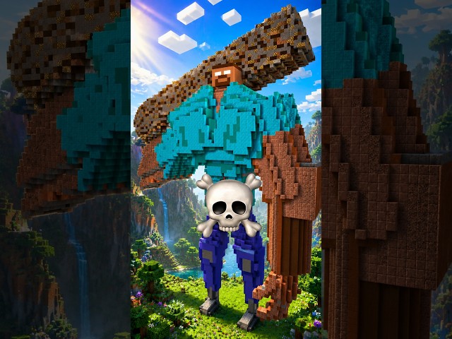 HEROBRINE Statue Build Tutorial In Minecraft — JJ VS MIKEY Challenge — Maizen Parody