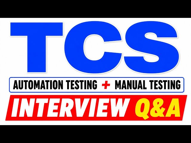 TCS Automation Testing Interview Questions and Answers🔥 #testing #automationtesting #java #sql #sdet