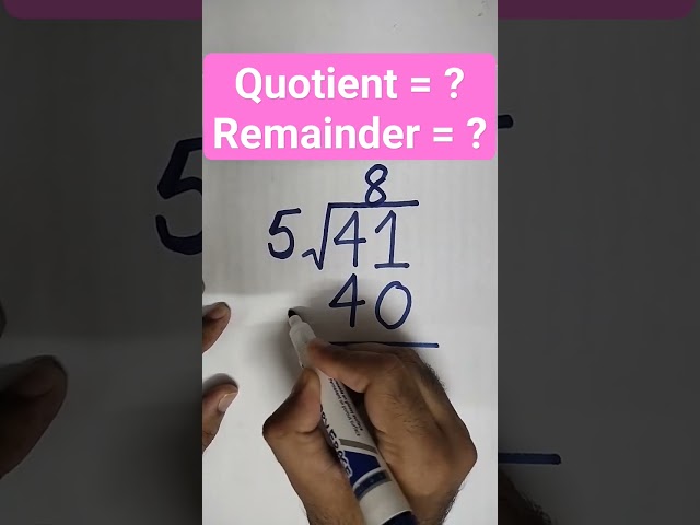 Quotient & Remainder = ?#viral #shorts #trending #viralvideo #shortsfeed #viralshorts #viralreels