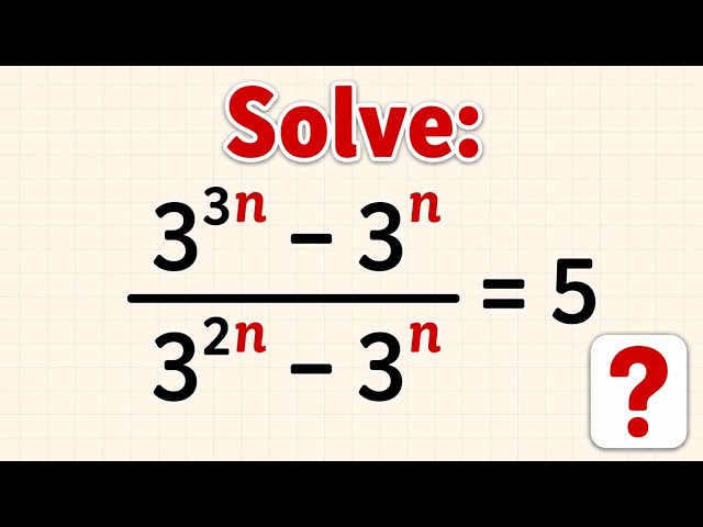 Exponential Equation Challenge: Most People Get Stuck on This Tricky Algebra Problem 