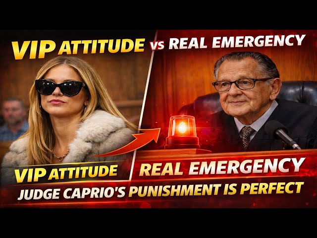 VIP Attitude vs Real Emergency: Judge Caprio’s Punishment Is Perfect