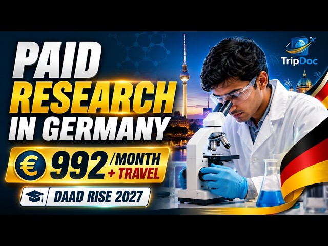 Want to Do Paid Research in Germany? DAAD RISE Internship 2027 | €992/Month + Travel Covered