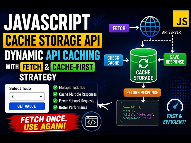 Fetch Once… Then Never Call the API Again? 😱 | JavaScript Cache