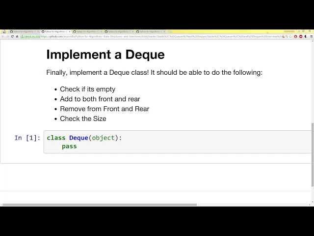 Implement a Deque   Interview Problem-37