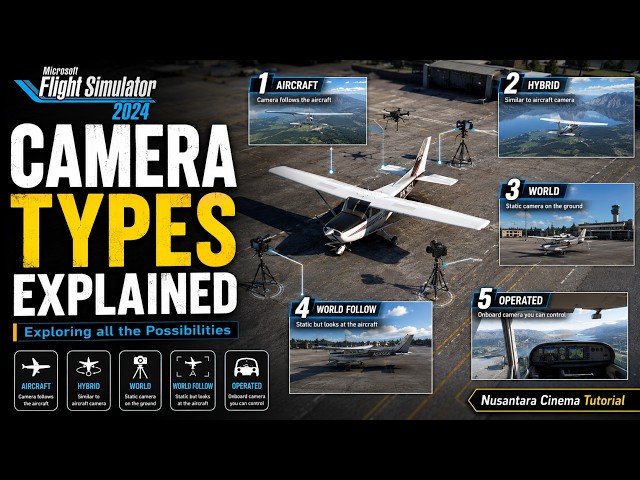 Choosing the Right Camera Type for Any Shot |🔵 Nusantara Cinema Tutorial EP 7 | MSFS 2024