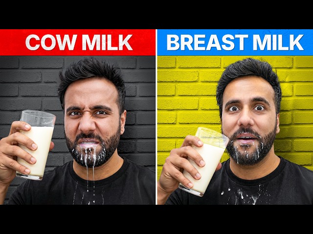 I Tested BREAST Milk vs COW Milk. Here’s What Happened !