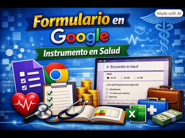 How to Create a Google Form from a Health Instrument 🩺📋Step-by-Step for Research